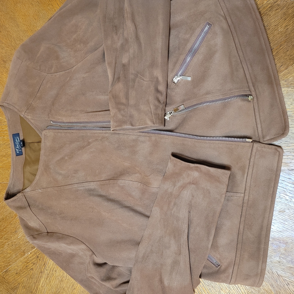 Chico's Brown Suede Jacket